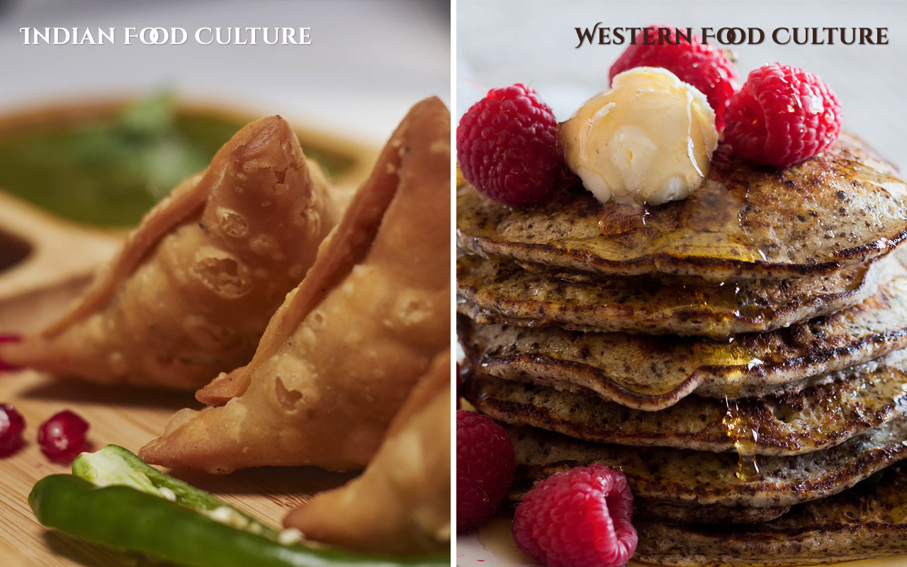Indian-culture-vs-western-culture-food