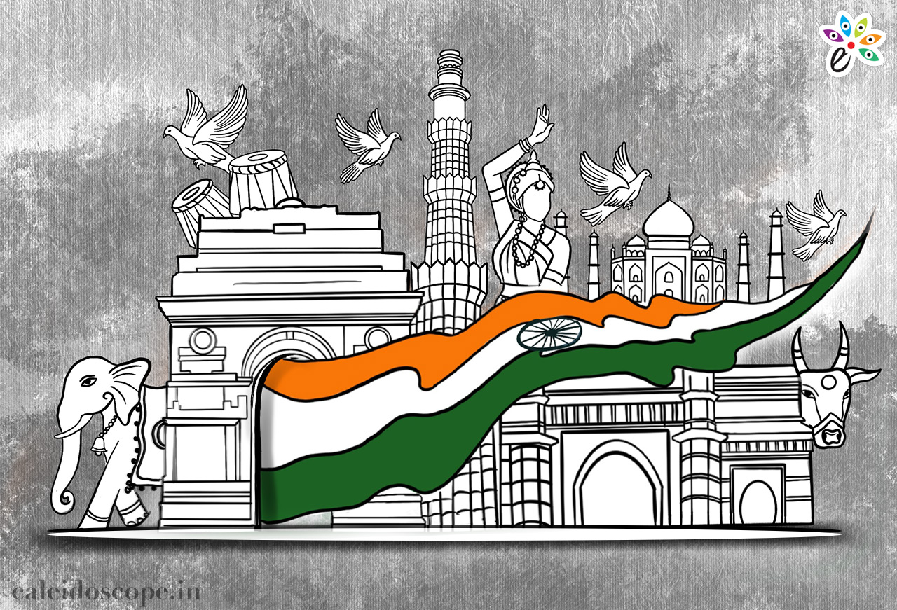 republic-day-drawing-hd-image | Independence day drawing, Drawing  competition, Republic day